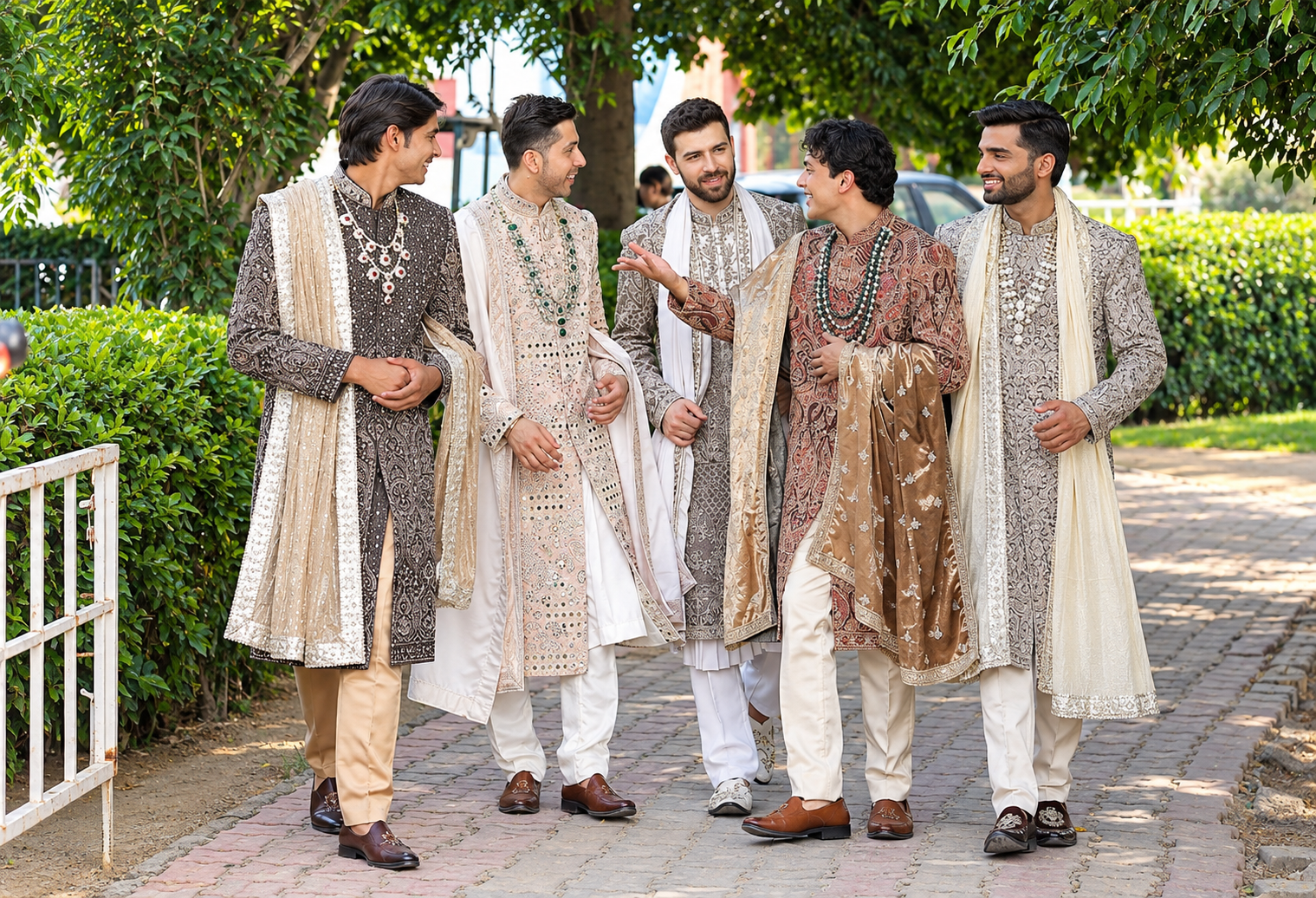 Darbaar wedding party on the lawn
